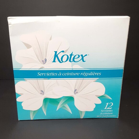 Vintage KOTEX Regular Belted Pads Feminine Hygiene NOS / NEW Movie TV Film Prop - Picture 3 of 7
